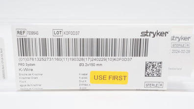 Stryker 703954S Pro System K-Wire, 3.2 x 150mm (x)